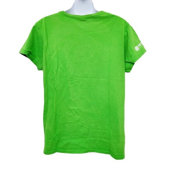 2/$20 Y2K Gildan Green Gibson Center Logo Top Tee T-shirt Size: Large - Picture 4 of 5